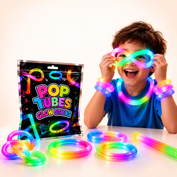 Glow Pop-Tube Sensory Play Sticks