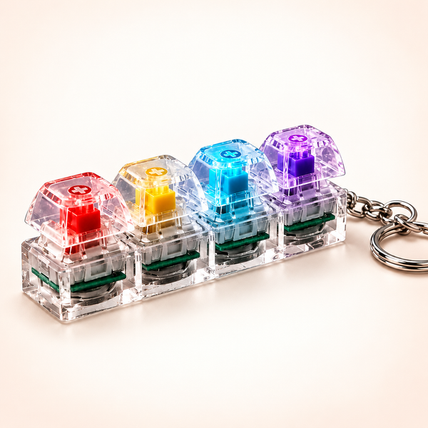 Keyboard Clicker Fidget Keyring – Assorted Colours